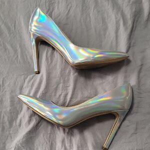 Nine West Tatiana Holographic Heels